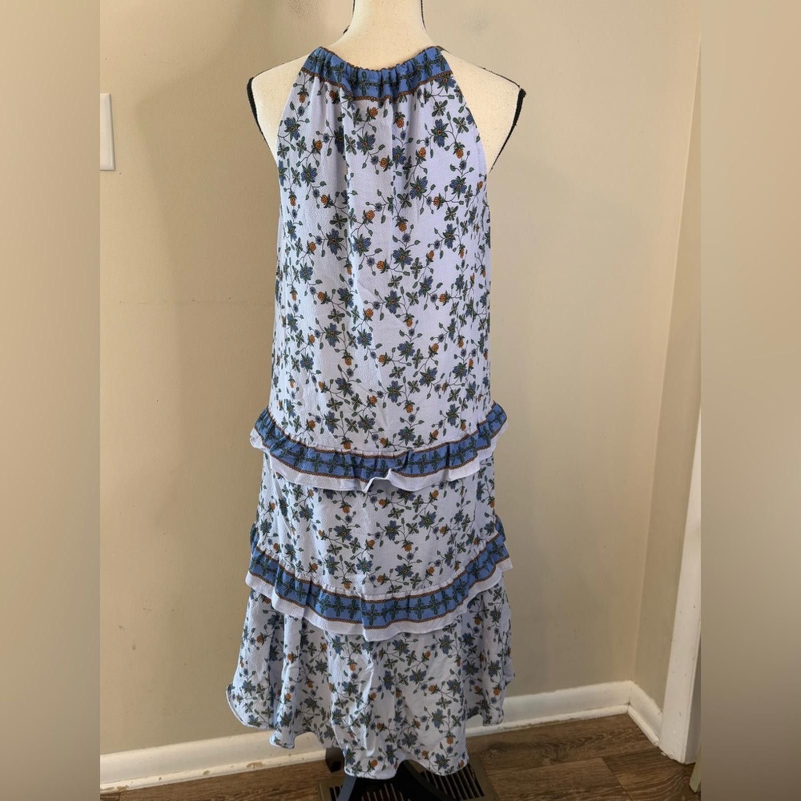 Other Max Studio Floral ruffled Maxi Dress light blue SZ SM Size S / US 4 / IT 40 - 5 Thumbnail