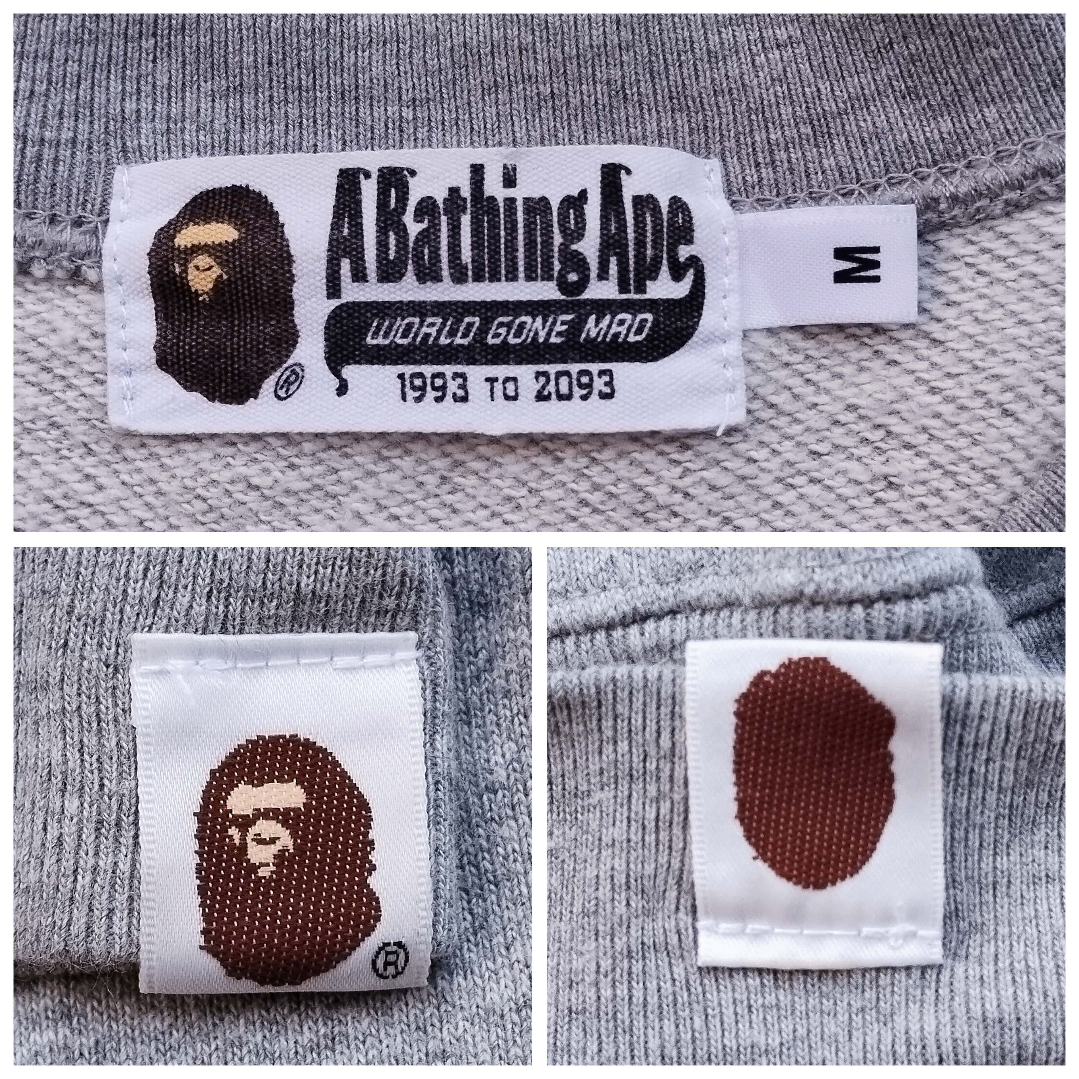 Bape 2015 Bape Satin Applique Crewneck Size US M / EU 48-50 / 2 - 6 Thumbnail