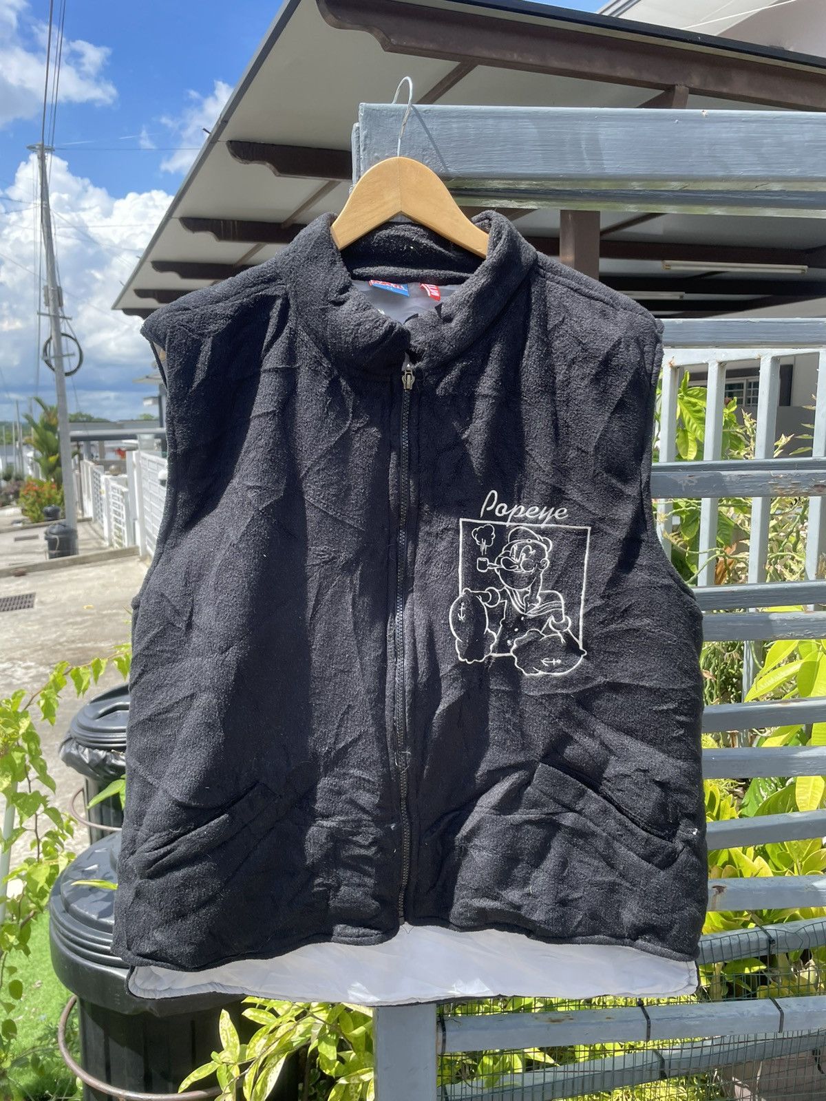 Vintage × Warner Bros Vintage popeye Embroidery Fleece Vest Jacket Size US L / EU 52-54 / 3 - 2 Thumbnail