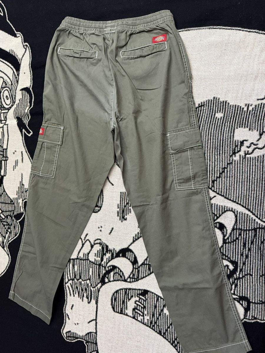 Dickies Vintage Dickies Relaxed Fit Cargo Pants Military Green Size 26" / US 2 / IT 38 - 2 Thumbnail