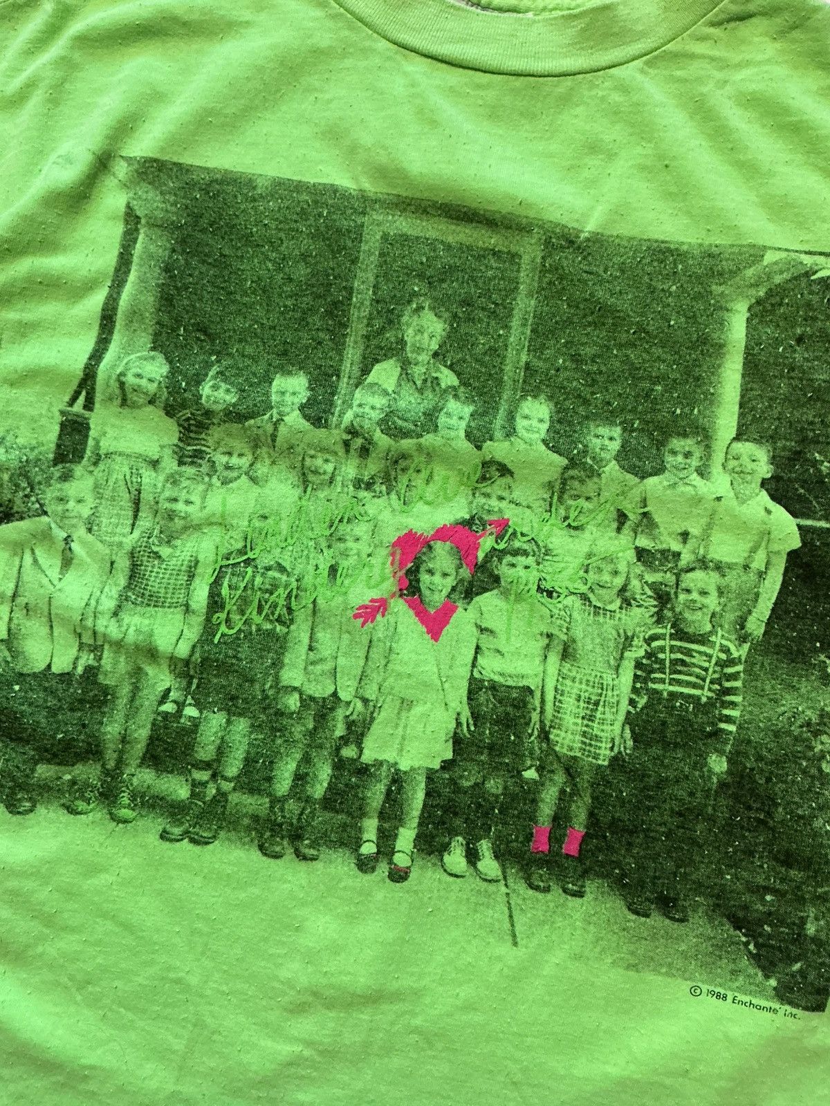 Vintage Vintage 1988 80s School Picture Single Stitch T-Shirt Size US L / EU 52-54 / 3 - 8 Thumbnail