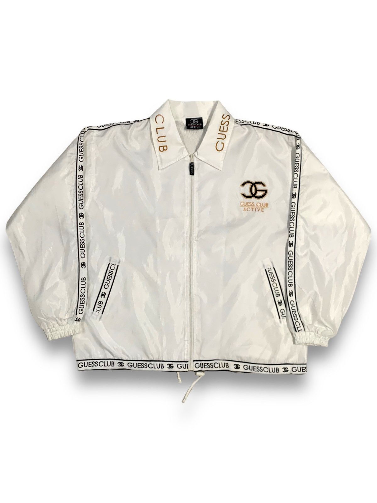 Guess Vintage Guess Club Big Logo Embroidered Jacket like Chanel Size US XL / EU 56 / 4 - 1 Thumbnail