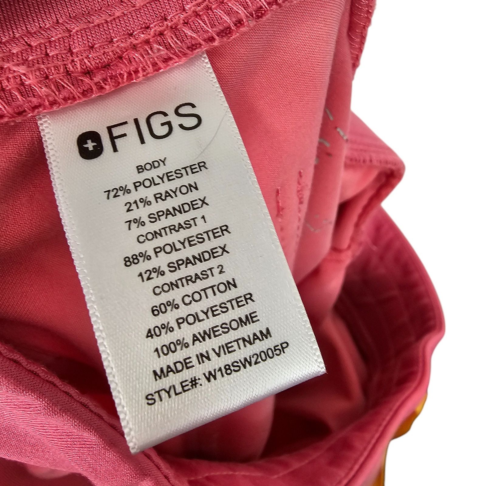 Figue Figs Womens Zamora Scrub Pants S Stretch Hospital Nurse Size 26" / US 2 / IT 38 - 9 Thumbnail