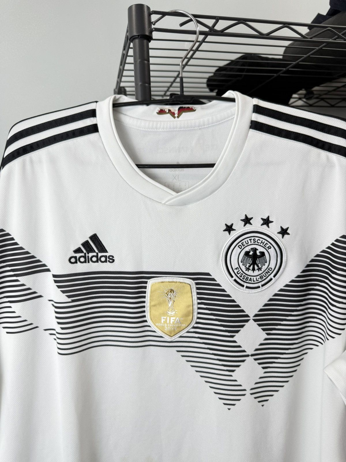 Adidas Vintage Adidas Germany Soccer Jersey T Shirt Size US XL / EU 56 / 4 - 2 Thumbnail