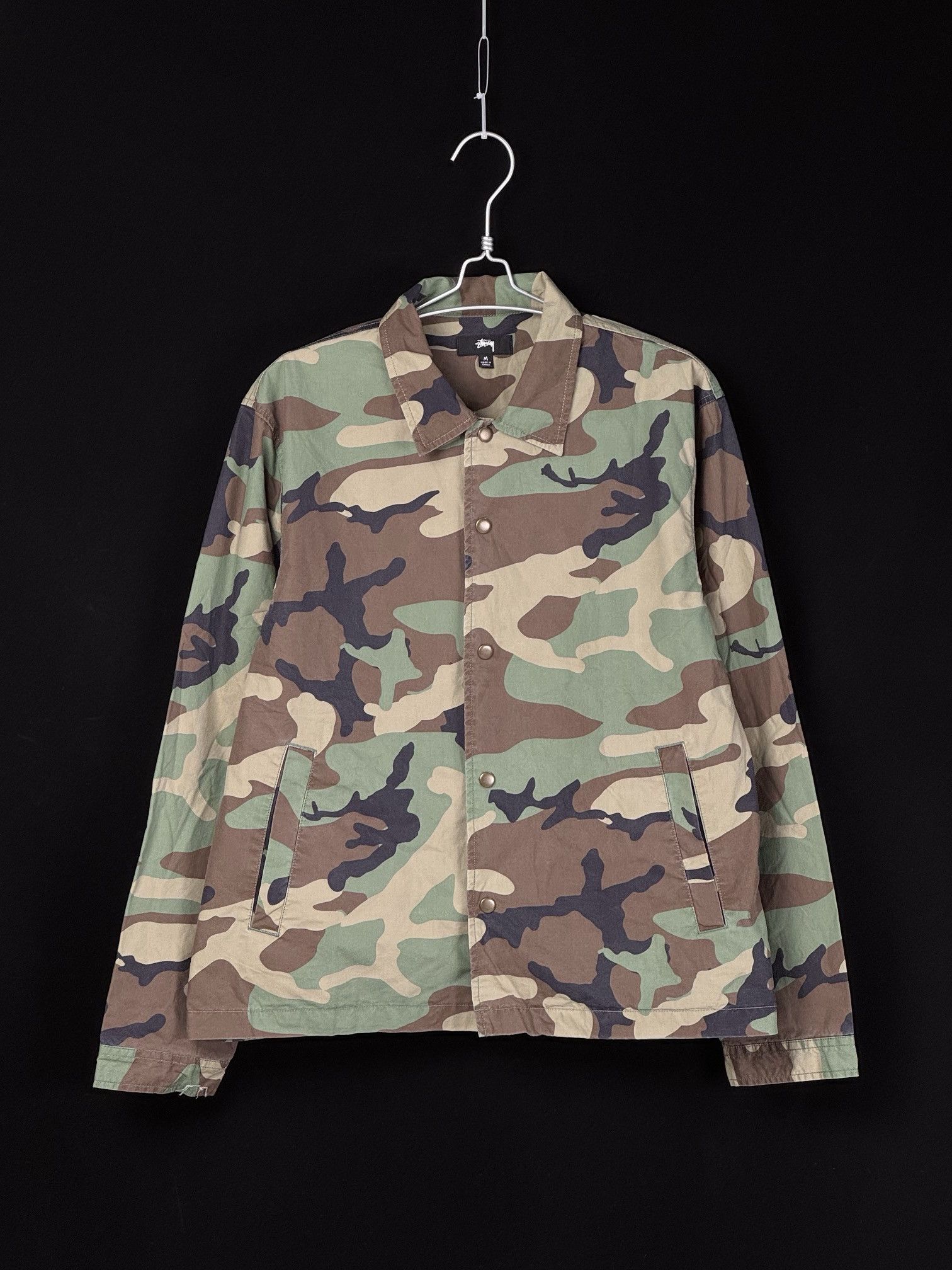 Stussy stussy camo coach jacket Size US M / EU 48-50 / 2 - 2 Thumbnail