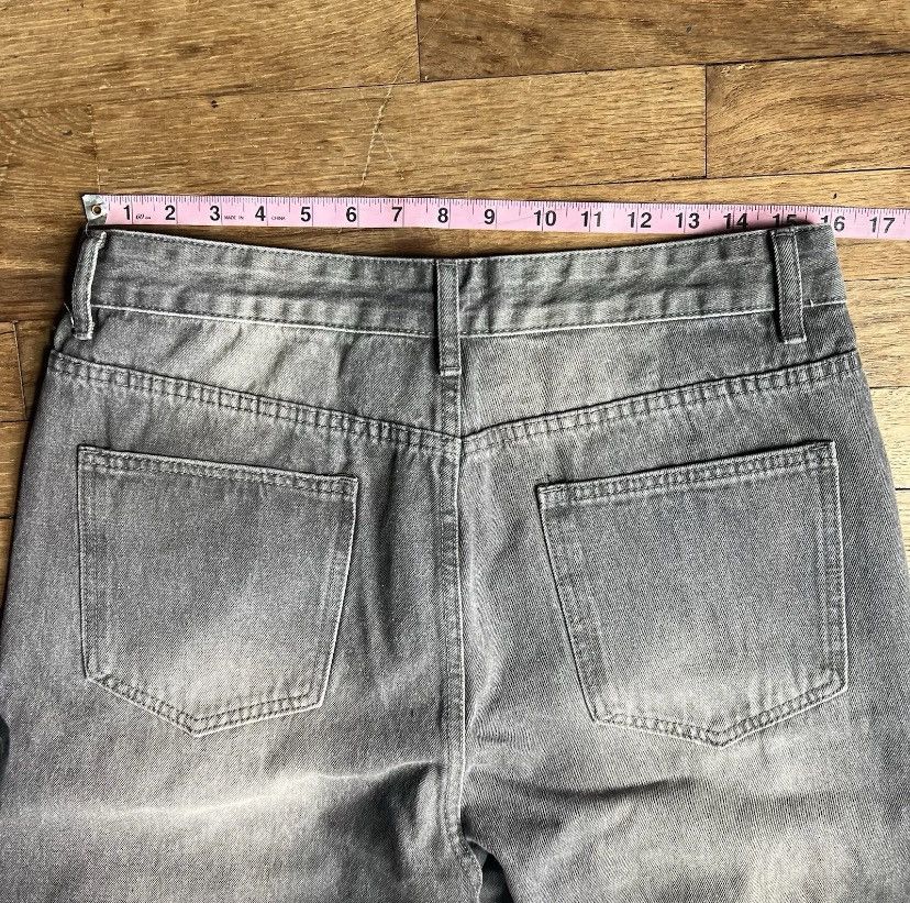 Jean Baggy Grey Wide Leg Denim Jeans Size US 32 / EU 48 - 4 Thumbnail