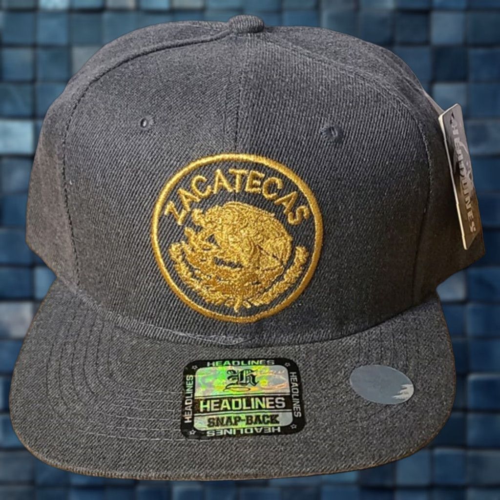 Vintage Mexican City State Zacatecas Baseball Cap Mens Gray Extra Large XL Size ONE SIZE - 1 Thumbnail