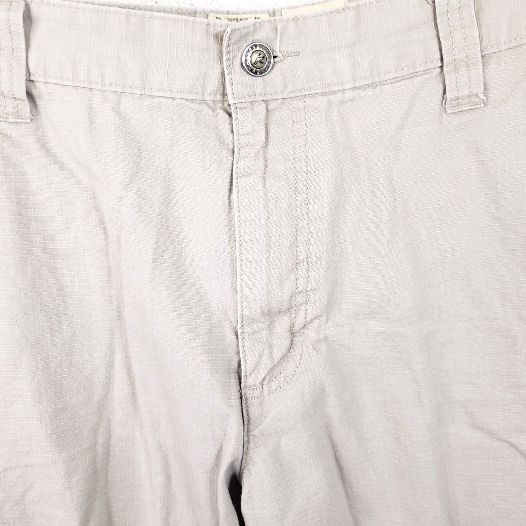 Vintage RedHead Men's Beige Ripstop Cargo Shorts 36 8” Inseam Cargo Pocket Outdoor Plain Solid Shorts Mens Reg Beige RedHead Regular 36 Size US 36 / EU 52 - 4 Thumbnail