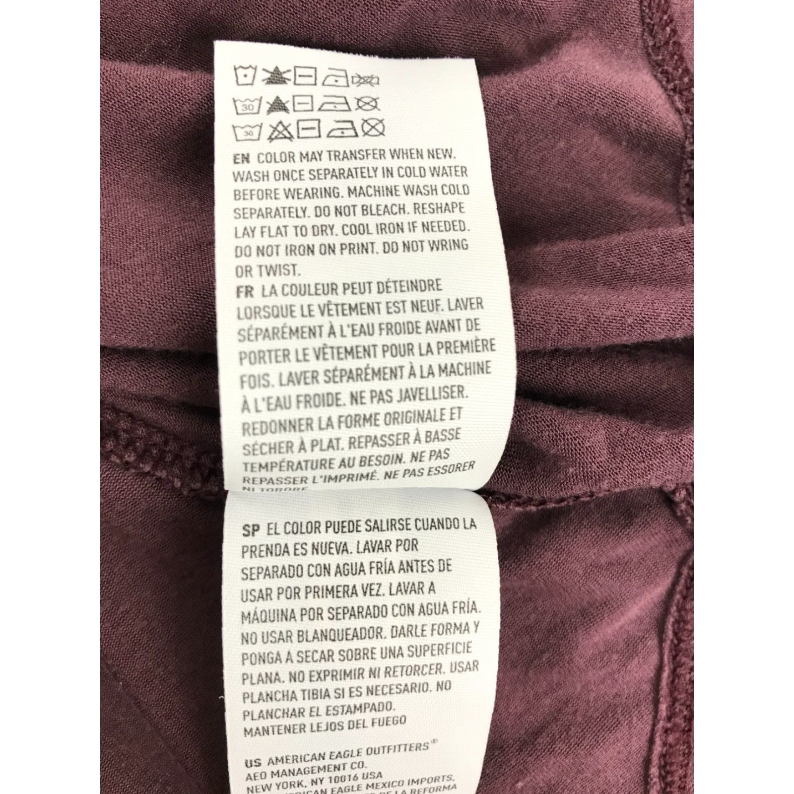American Eagle Outfitters Soft & Sexy by AEO Shirt Womens M Purple Long Sleeve Criss Cross V-Neck Blouse Size M / US 6-8 / IT 42-44 - 6 Thumbnail