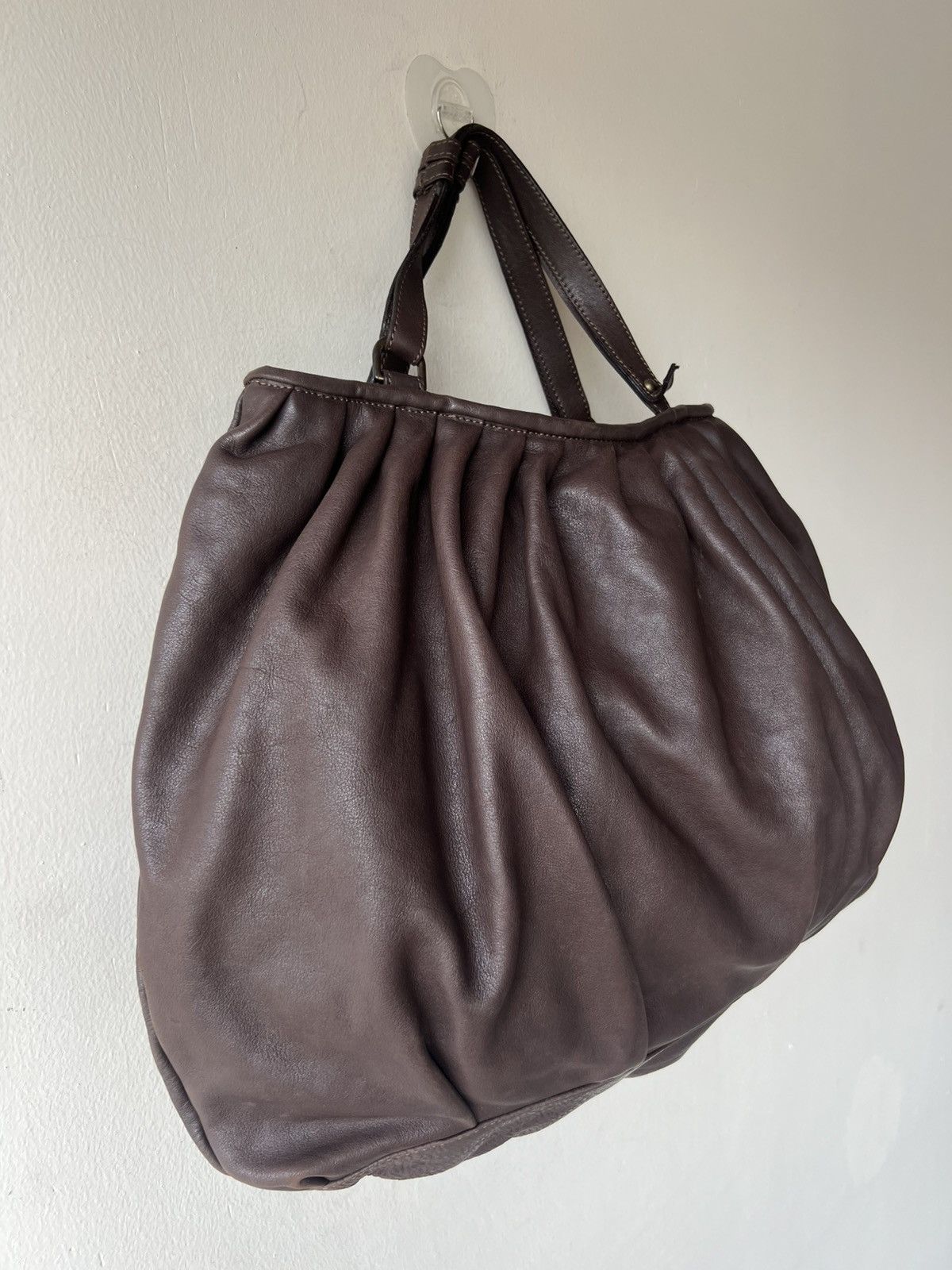 Leather Vintage SPIGA Italy Patina Brown Leather Bag Size ONE SIZE - 21 Thumbnail