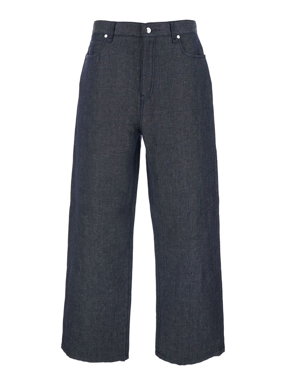 Fendi Blue Five-pocket Jeans in linen and cotton for men Size US 34 / EU 50 - 1 Thumbnail