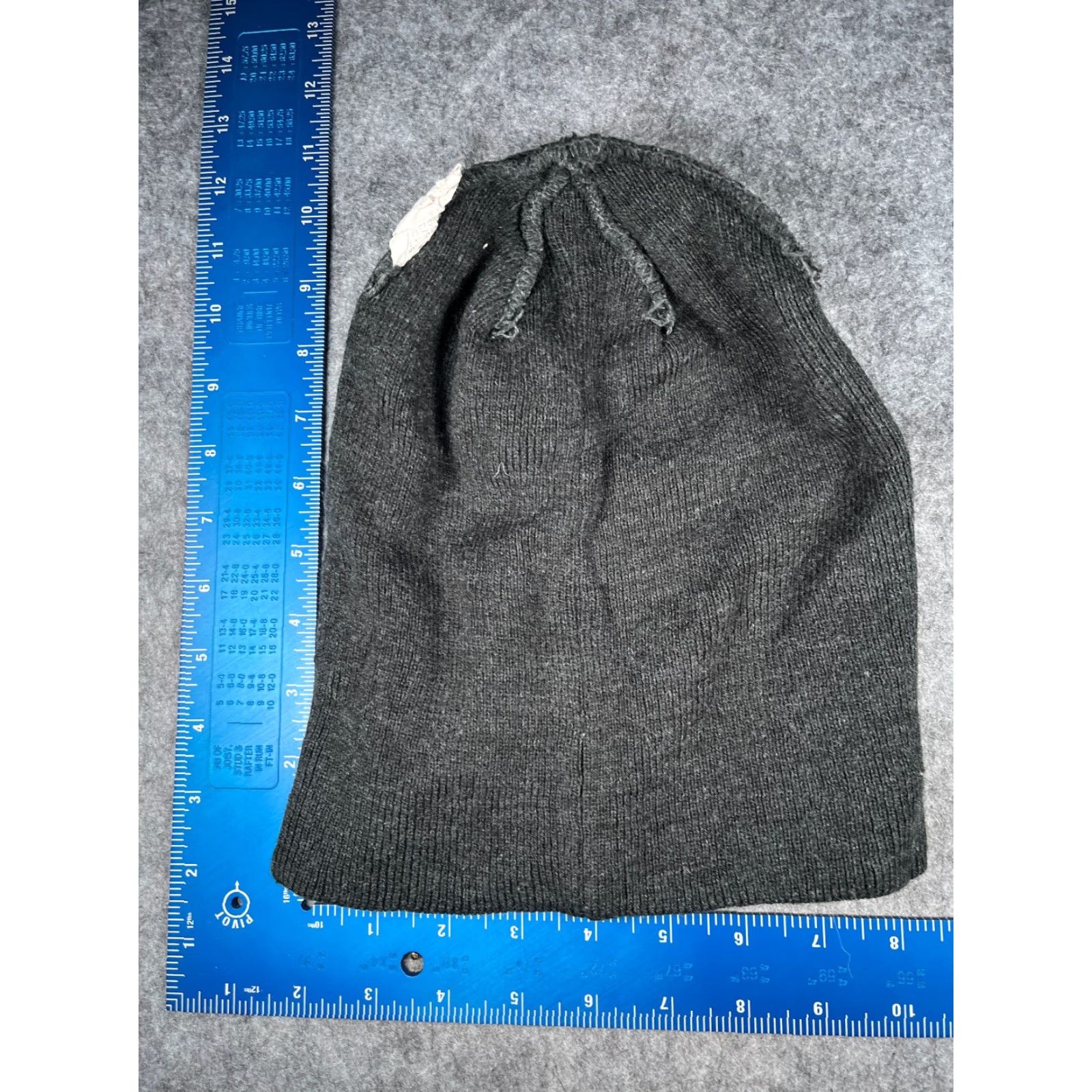 Vintage A-Lab Beanie Hat Adult One Size Gray Knit Acrylic Embroidered Heart Ski Theme Womens Size ONE SIZE - 6 Thumbnail