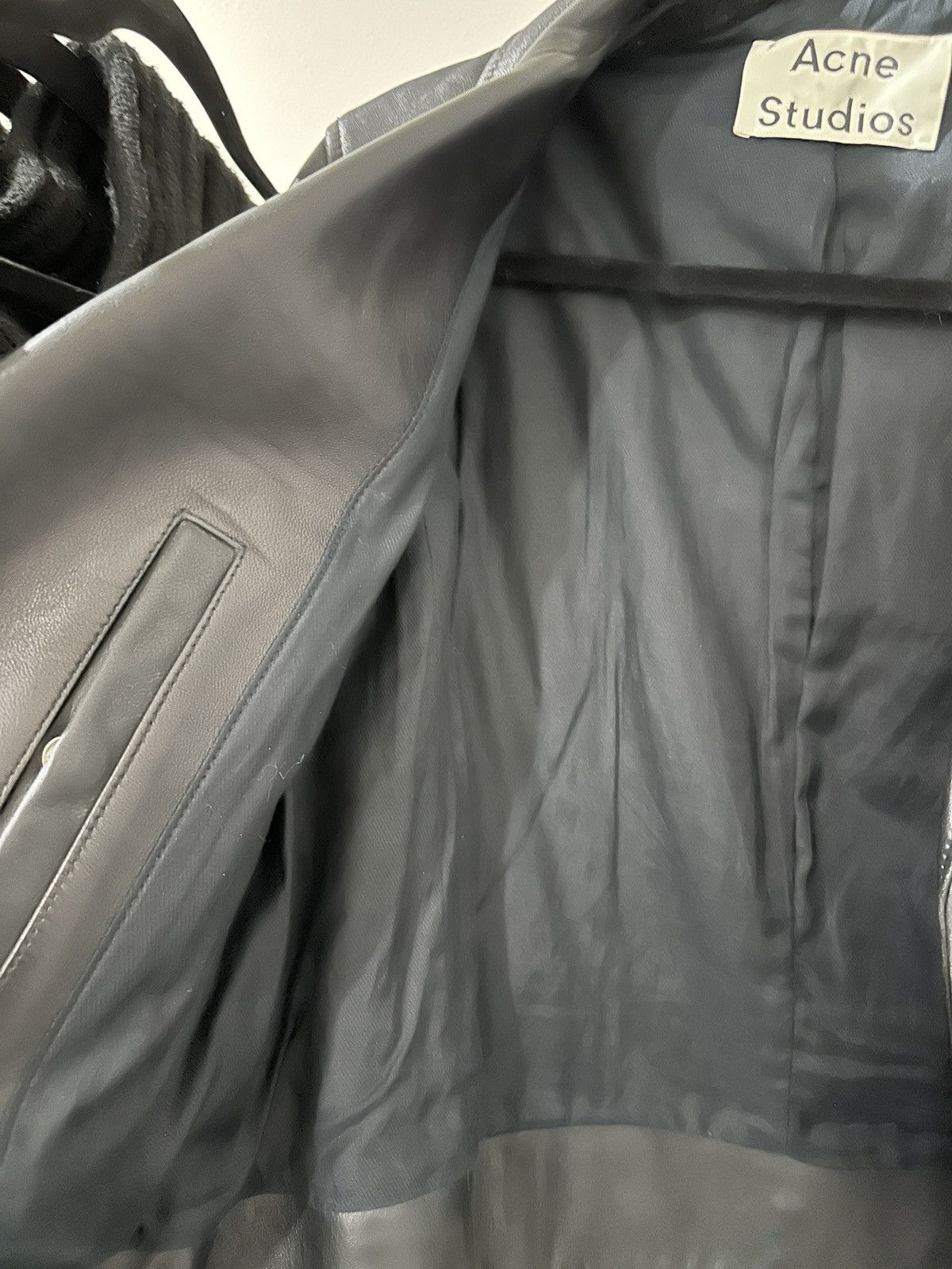 Acne Studios Acne Studios Mock Leather Biker Jacket Size XS / US 0-2 / IT 36-38 - 8 Thumbnail