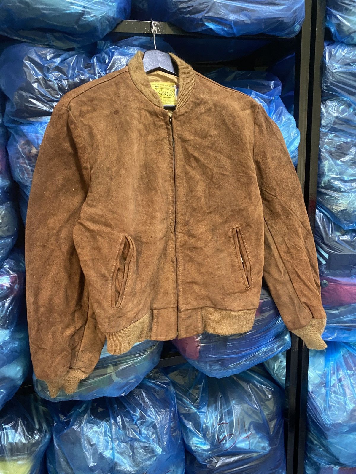 Schott Vintage Jalana Brown Suede Bomber Jacket USA by Schott Bros Size US S / EU 44-46 / 1 - 3 Thumbnail
