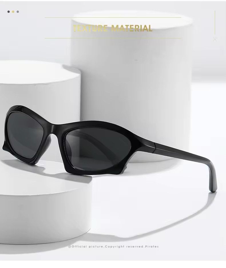 Designer × Electric Visual Square Irregular Summer Holiday Sunglass Size ONE SIZE - 1 Thumbnail