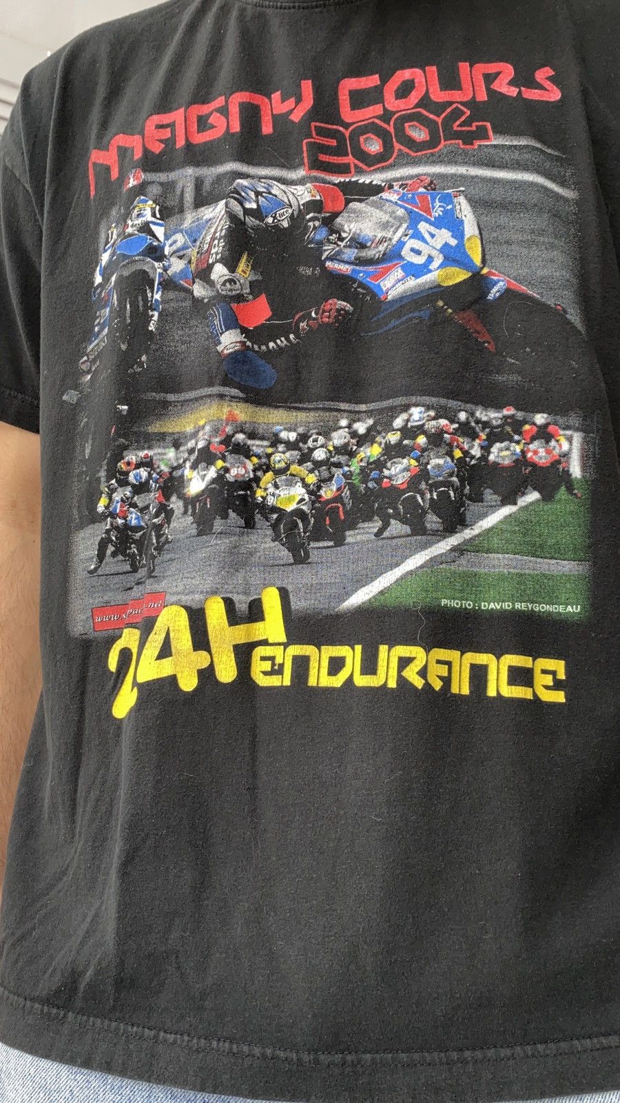 Vintage Vintage 00s Magny Cours Moto Racing Y2K Tee Shirt Size US L / EU 52-54 / 3 - 4 Thumbnail