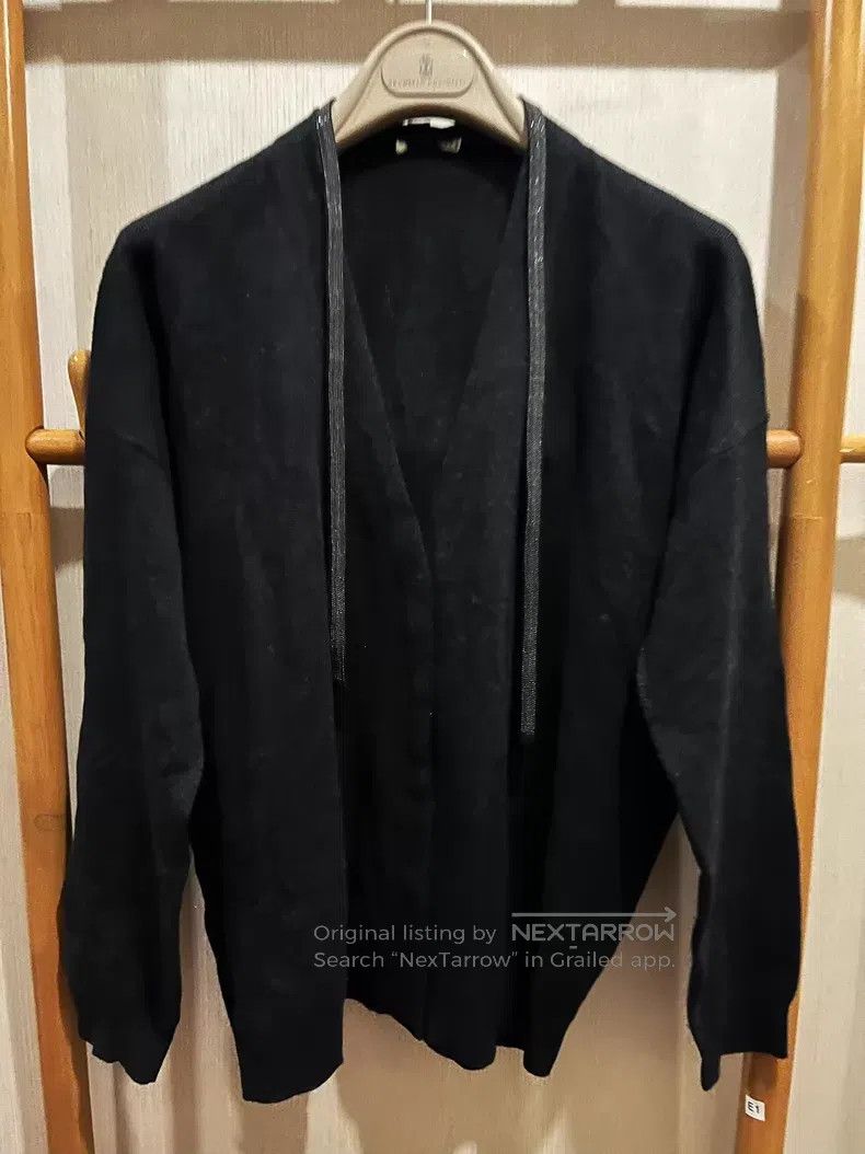 Brunello Cucinelli Brunello Cucinelli Beaded Tie Sweater Cashmere Open Jacket Size M / US 6-8 / IT 42-44 - 1 Thumbnail