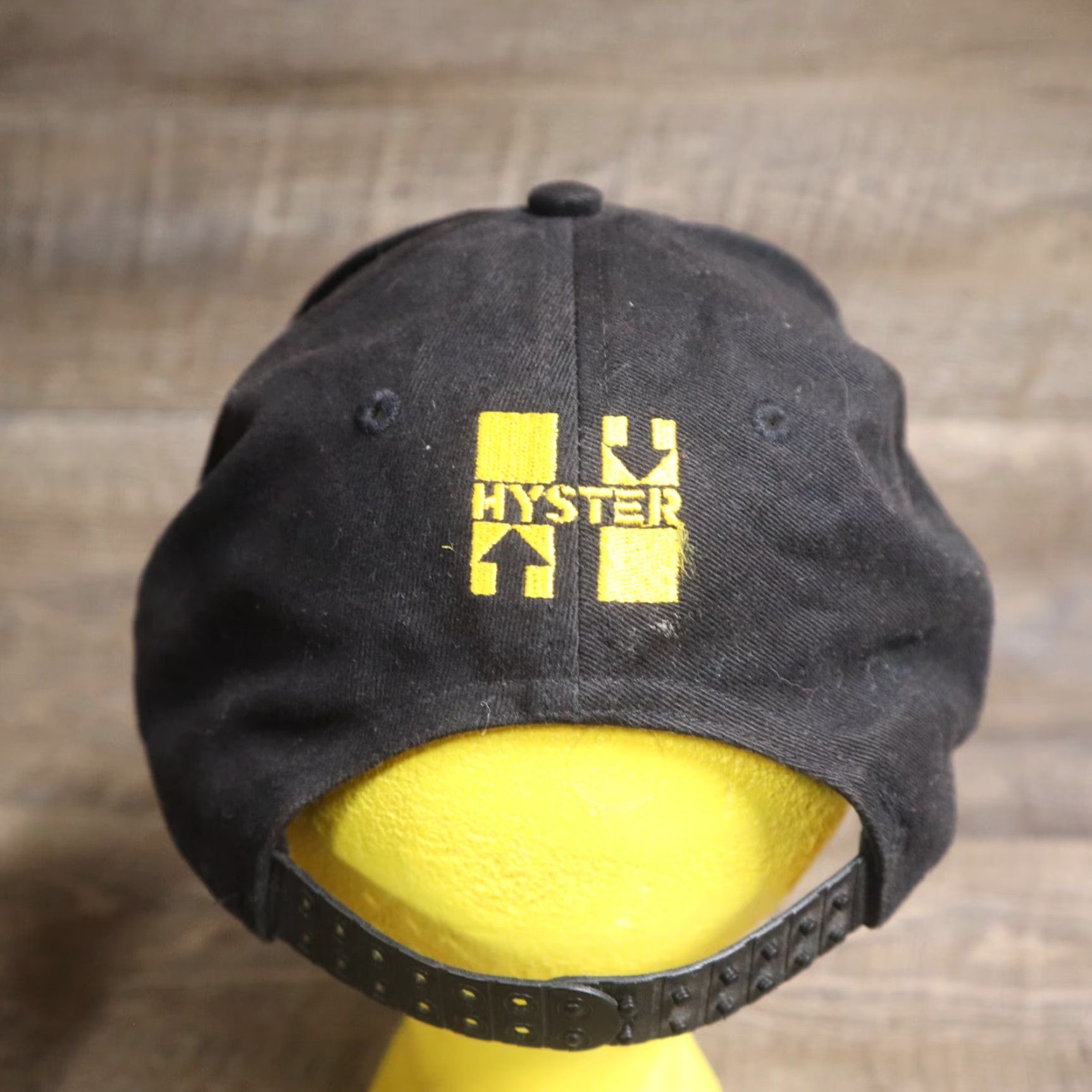 Spell VINTAGE Cyrk Black Snapback Hat Forklift Spell Out Logo 1990s Mens Adjustable Cap Size ONE SIZE - 4 Thumbnail