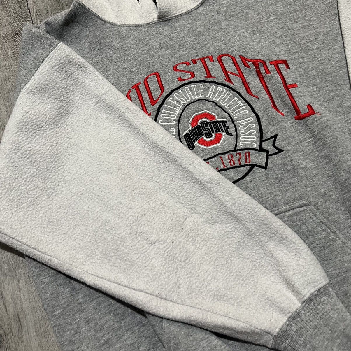 Vintage VTG Ohio State Buckeyes Two Tone 90sbCollege Fleece Hoodie Size US L / EU 52-54 / 3 - 4 Thumbnail