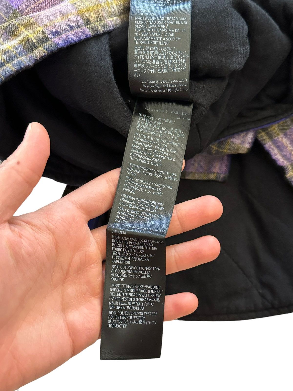 Balenciaga Oversized Bleach Blue/Yellow Padded Shirt Hooded Jacket Size US S / EU 44-46 / 1 - 14 Thumbnail
