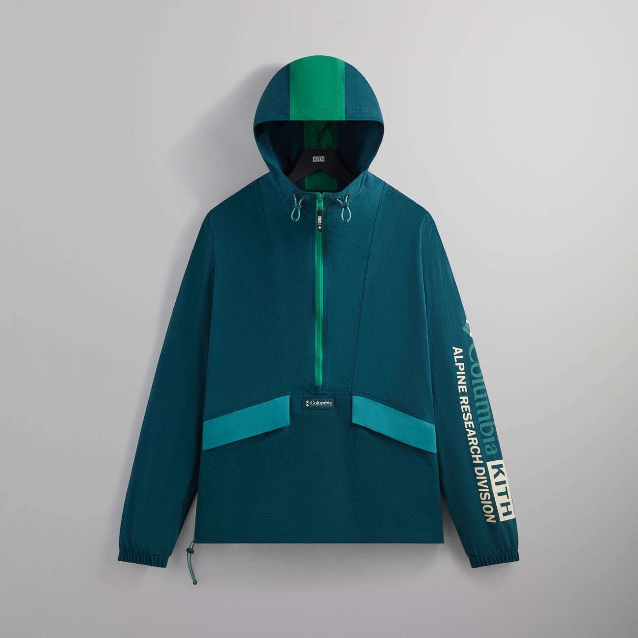image of For Columbia Wind Anorak In Waterfall Size XL in Teal, Men's