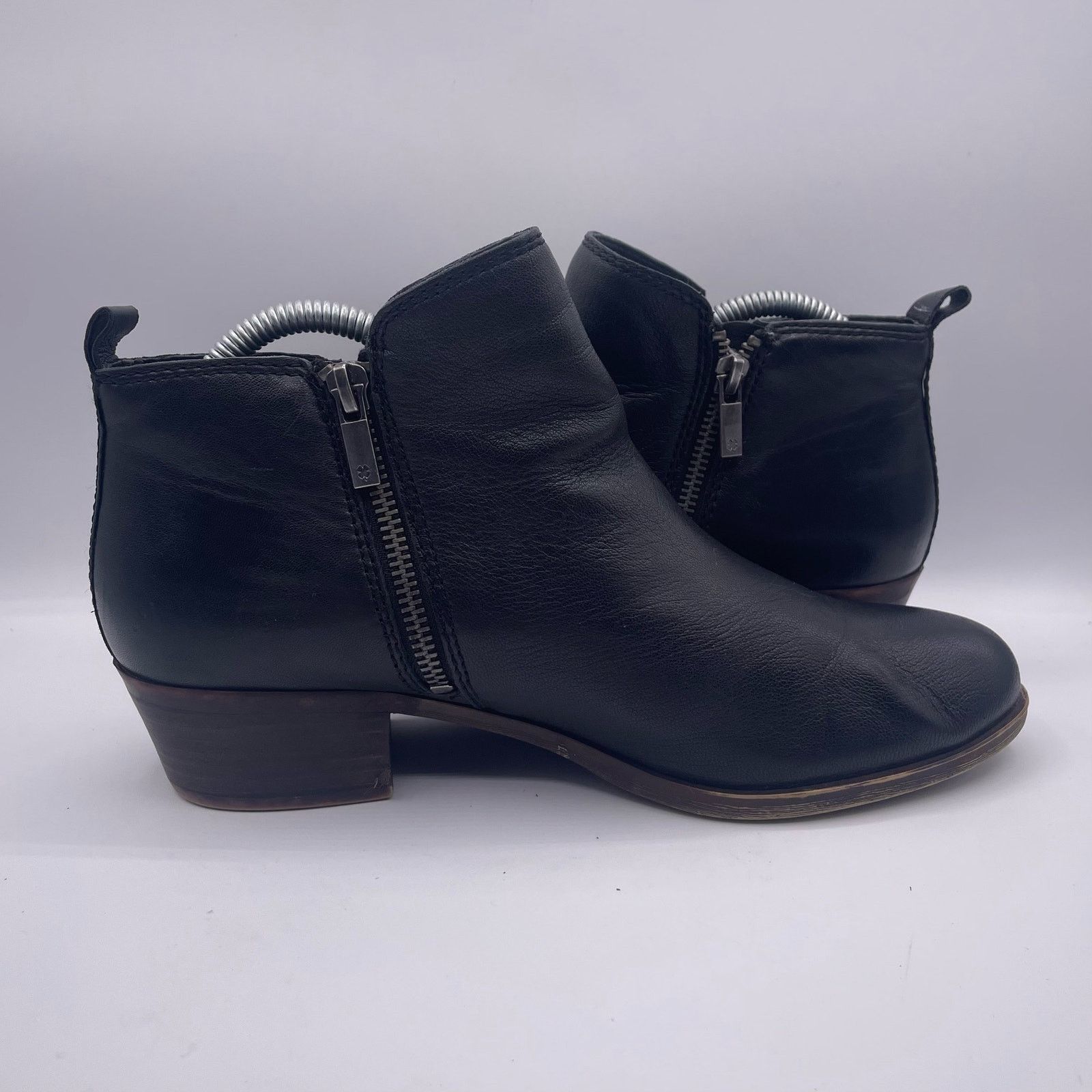 Lucky Brand Lucky Brand Basel Leather Booties Black 8.5 Size US 8.5 / IT 38.5 - 5 Thumbnail