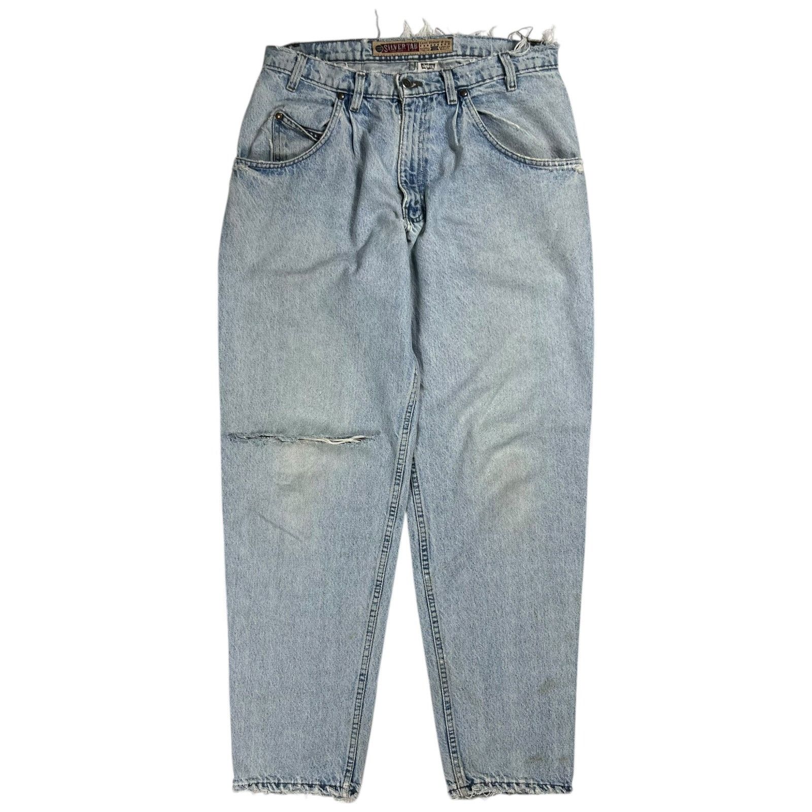 Levi's × Vintage Vintage Levi’s Silver Tabs distressed light wash tapered Size US 33 - 6 Thumbnail