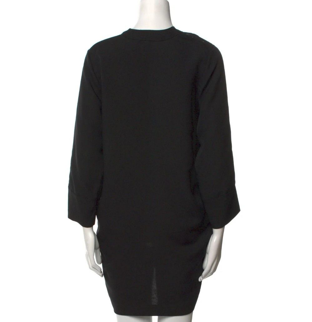 Iro Alessi Lace-Up Mini Dress Black Relaxed Shift Size XS / US 0-2 / IT 36-38 - 6 Thumbnail