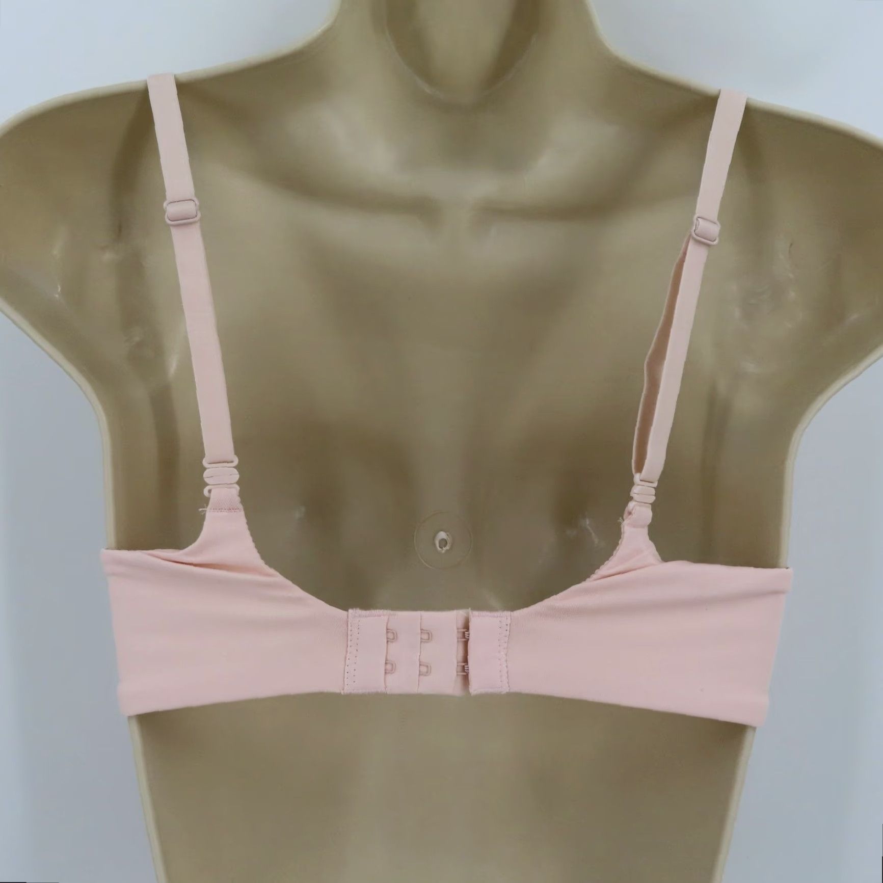 Vintage SO 32B Pink Solid Perfect Wirefree Bra Padded Wireless Convertible Straps NEW Size ONE SIZE - 5 Thumbnail