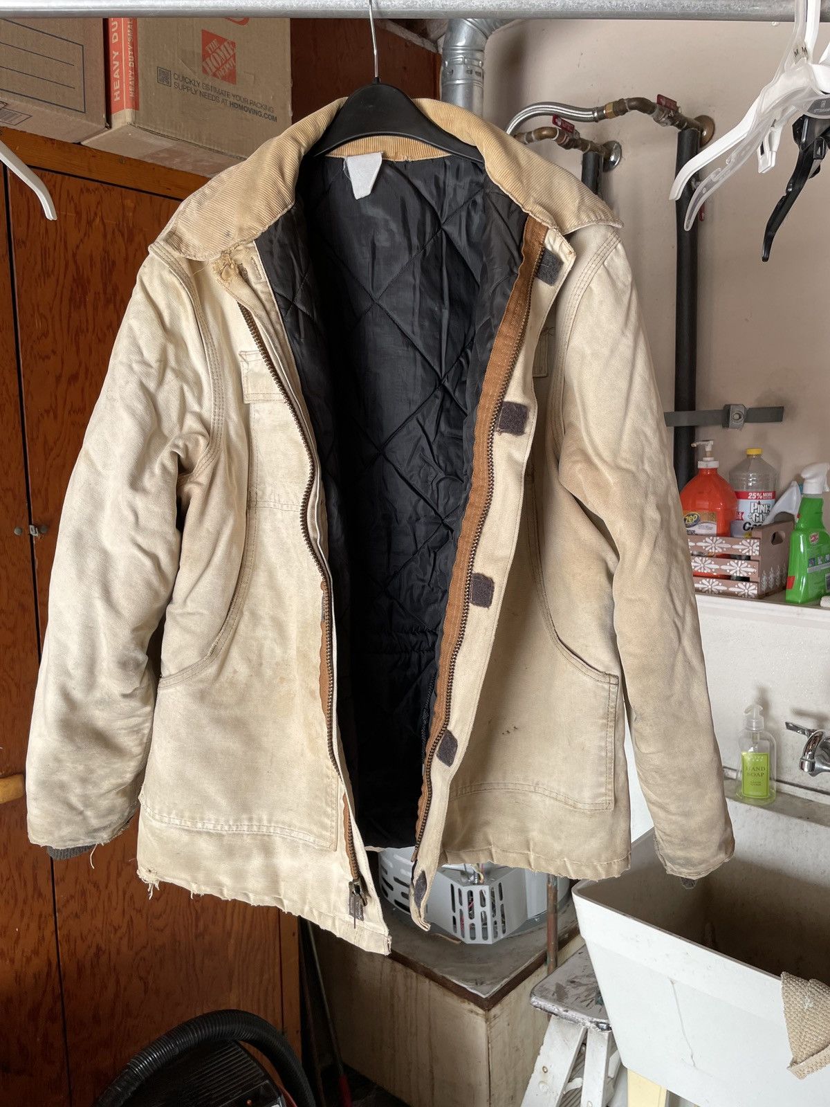 Carhartt Carhartt Beige Heavyweight Lined Work Jacket Size US L / EU 52-54 / 3 - 1 Thumbnail