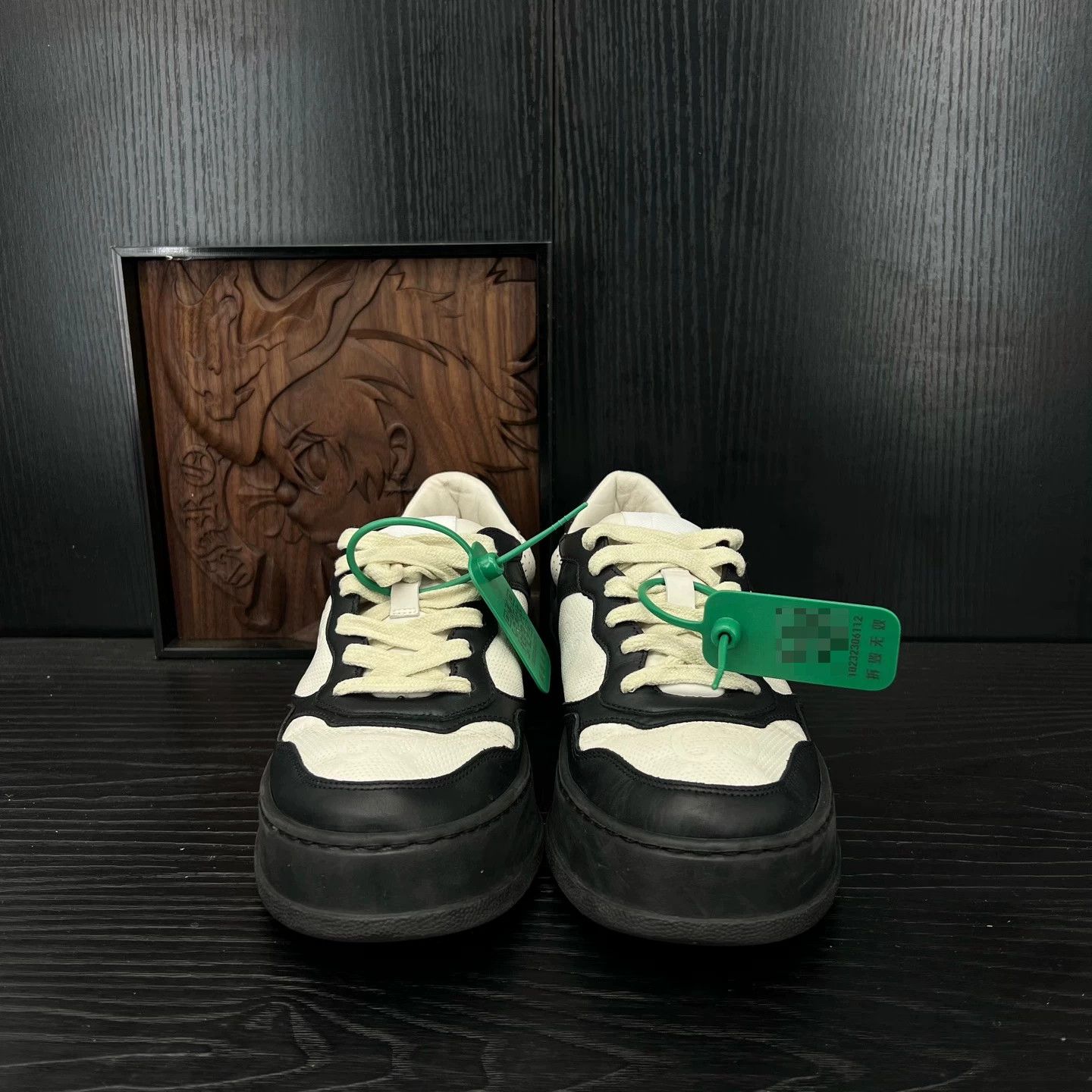 Gucci Gucci Black/White Cookie Sneakers 37.5 (New, Box) Size US 7 / IT 37 - 4 Thumbnail