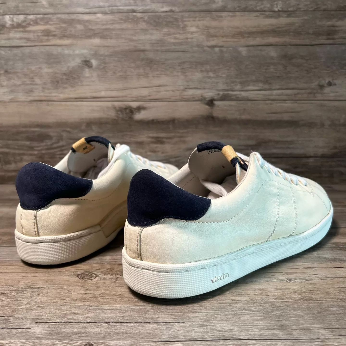 Visvim Visvim Foley Folk Sneakers White/Blue Navy Heel 9.5 Ltd Size US 9.5 / EU 42-43 - 3 Thumbnail