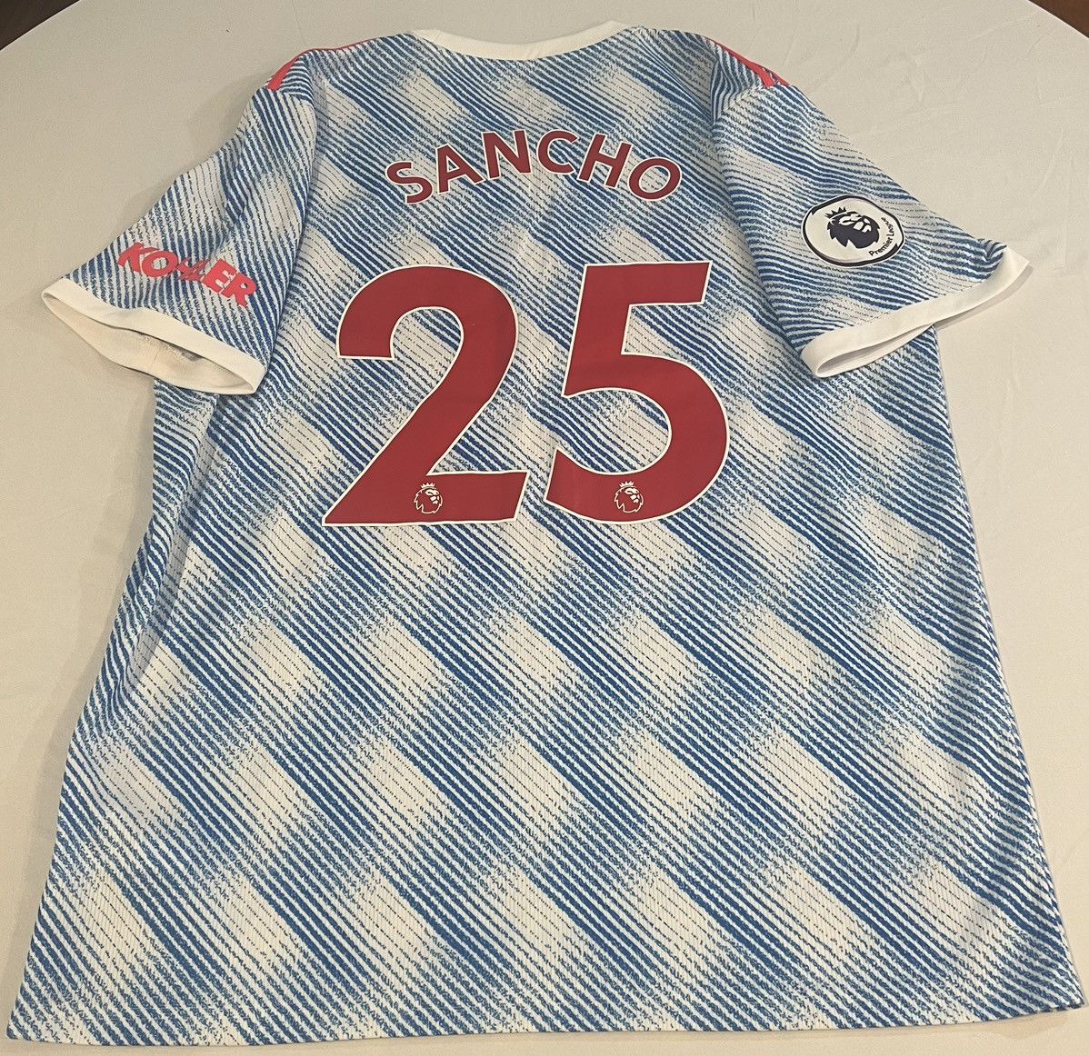 Adidas 2021/22 Men’ Manchester United Adidas Away Jersey Sancho 25 Size US XL / EU 56 / 4 - 3 Thumbnail