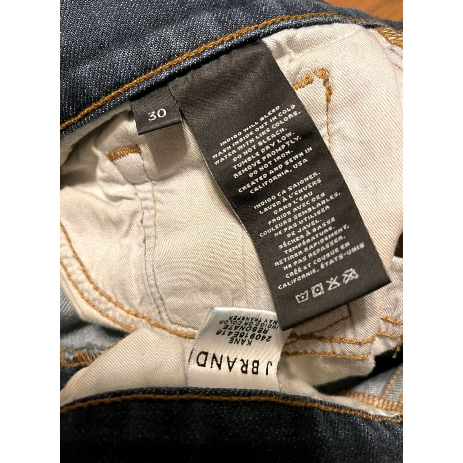 J Brand J Brand Jeans Mens 30 Slim Straight Dark Denim Blue USA Size US 33 - 4 Thumbnail