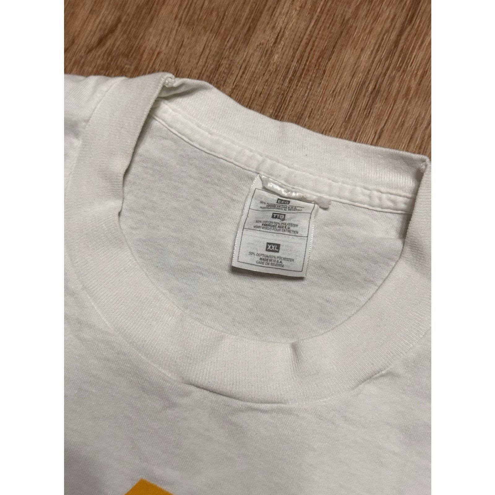 Fruit Of The Loom VINTAGE Jesus Tee Silver And Gold I’d Rather Have Jesus Single Stitch Shirt 2XL Size US XXL / EU 58 / 5 - 4 Thumbnail