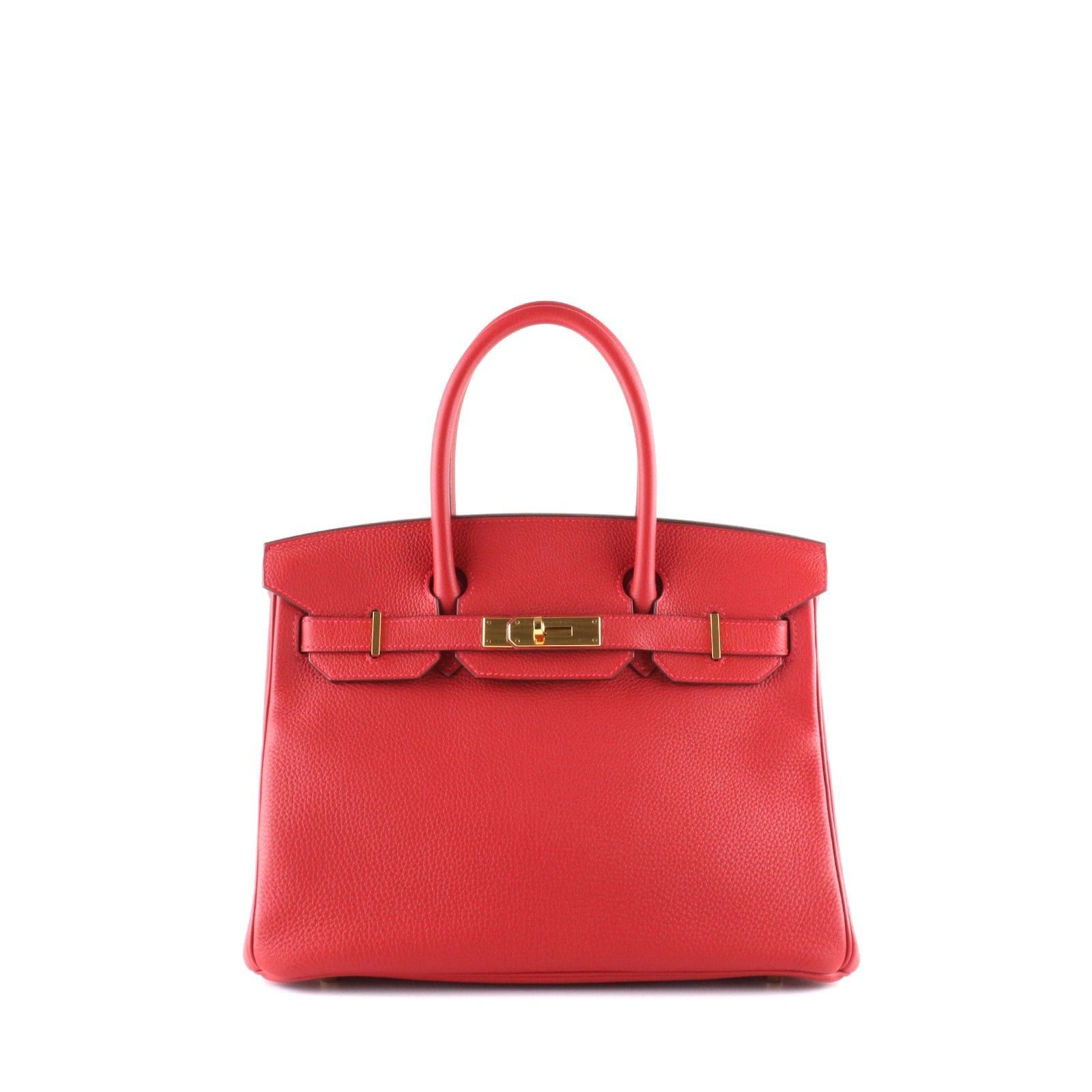 image of Hermes Hermes Handbags Birkin 30 in Red, Women's