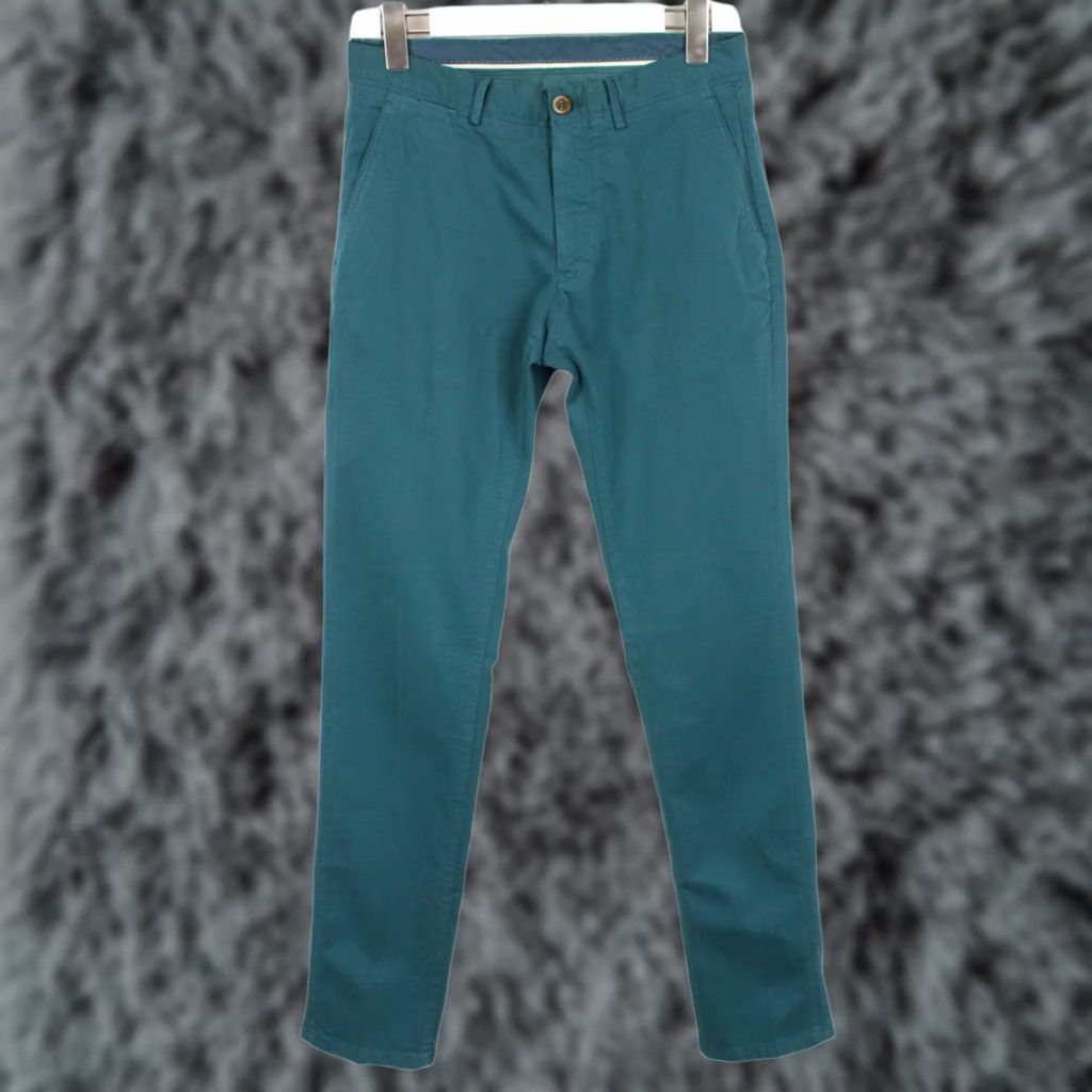 Massimo Dutti Massimo Dutti Trousers Men's US 30 Chino Slim Fit Zip Fly Blue Size US 30 / EU 46 - 1 Thumbnail