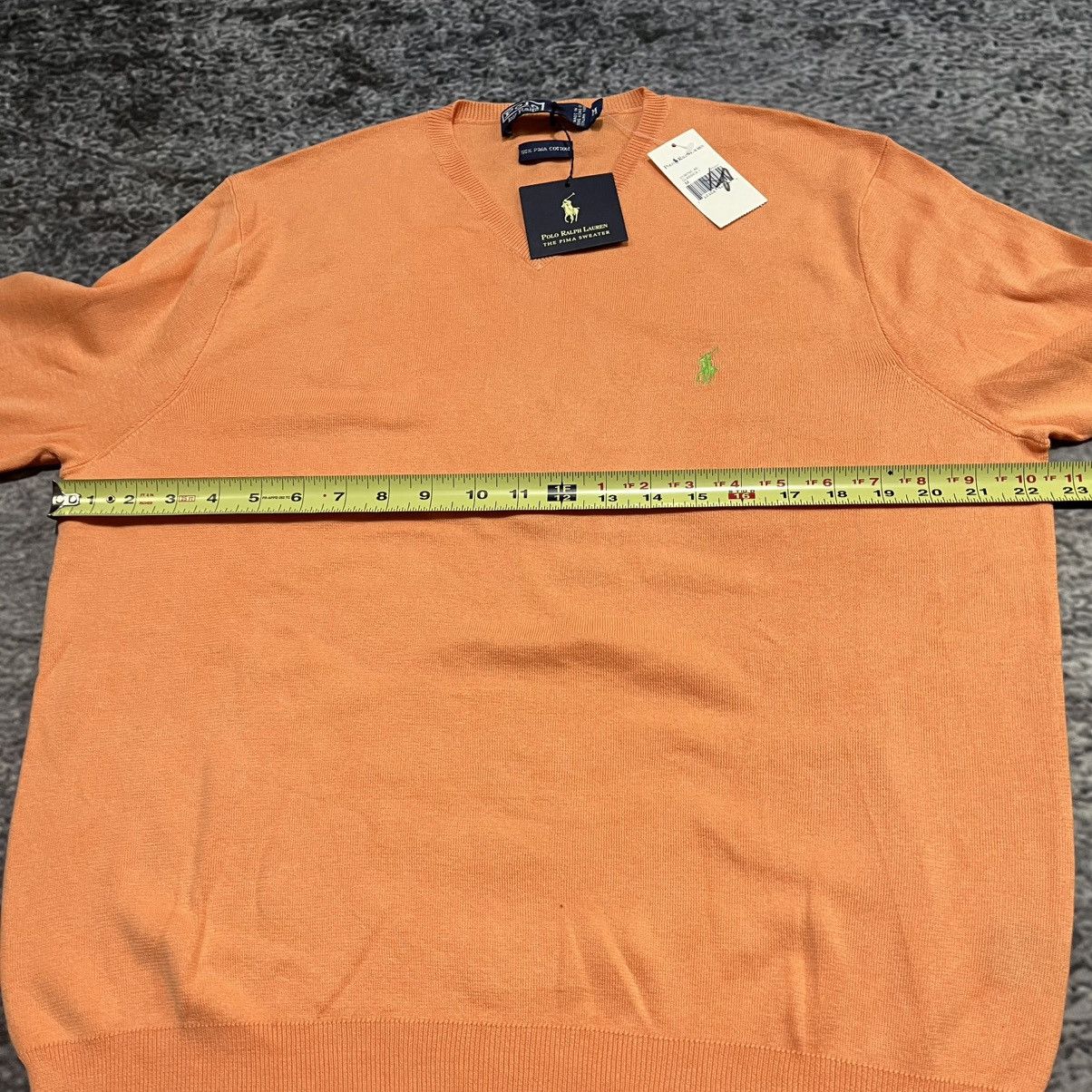 Polo Ralph Lauren Polo Ralph Lauren Orange Small Pony Pima Cotton Sweater NEW Size US M / EU 48-50 / 2 - 8 Thumbnail