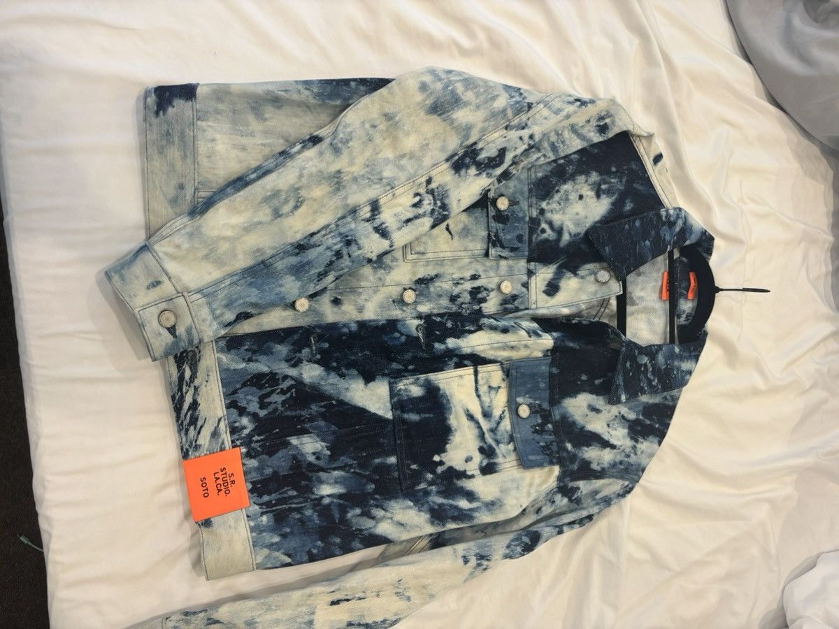 Sterling Ruby SR Studio HAND-BLEACHED INDIGO SOTO STRAIGHT CUT JEAN JACKET Size US M / EU 48-50 / 2 - 2 Thumbnail