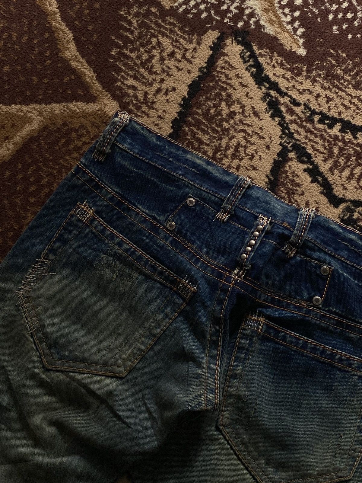 If Six Was Nine Mudwash Distressed Japanese Denim Size US 31 - 9 Thumbnail