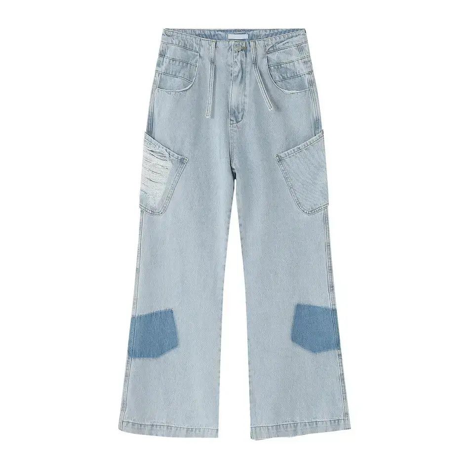 Japanese Brand Retro loose hip-hop pocket jeans Size US 32 / EU 48 - 3 Thumbnail