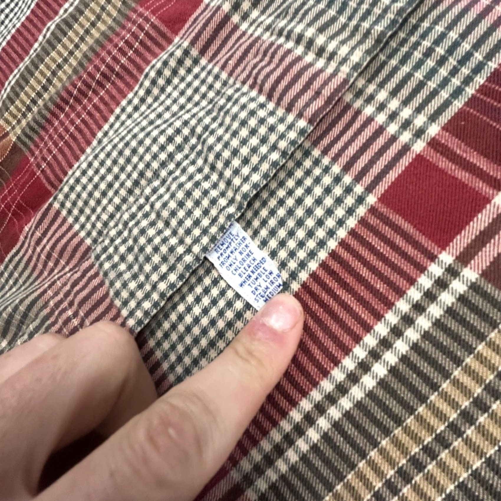 Polo Ralph Lauren VINTAGE Polo Ralph Lauren Shirt Mens XL Red Plaid Twill Button Front Pockets 90s Size US XL / EU 56 / 4 - 8 Thumbnail