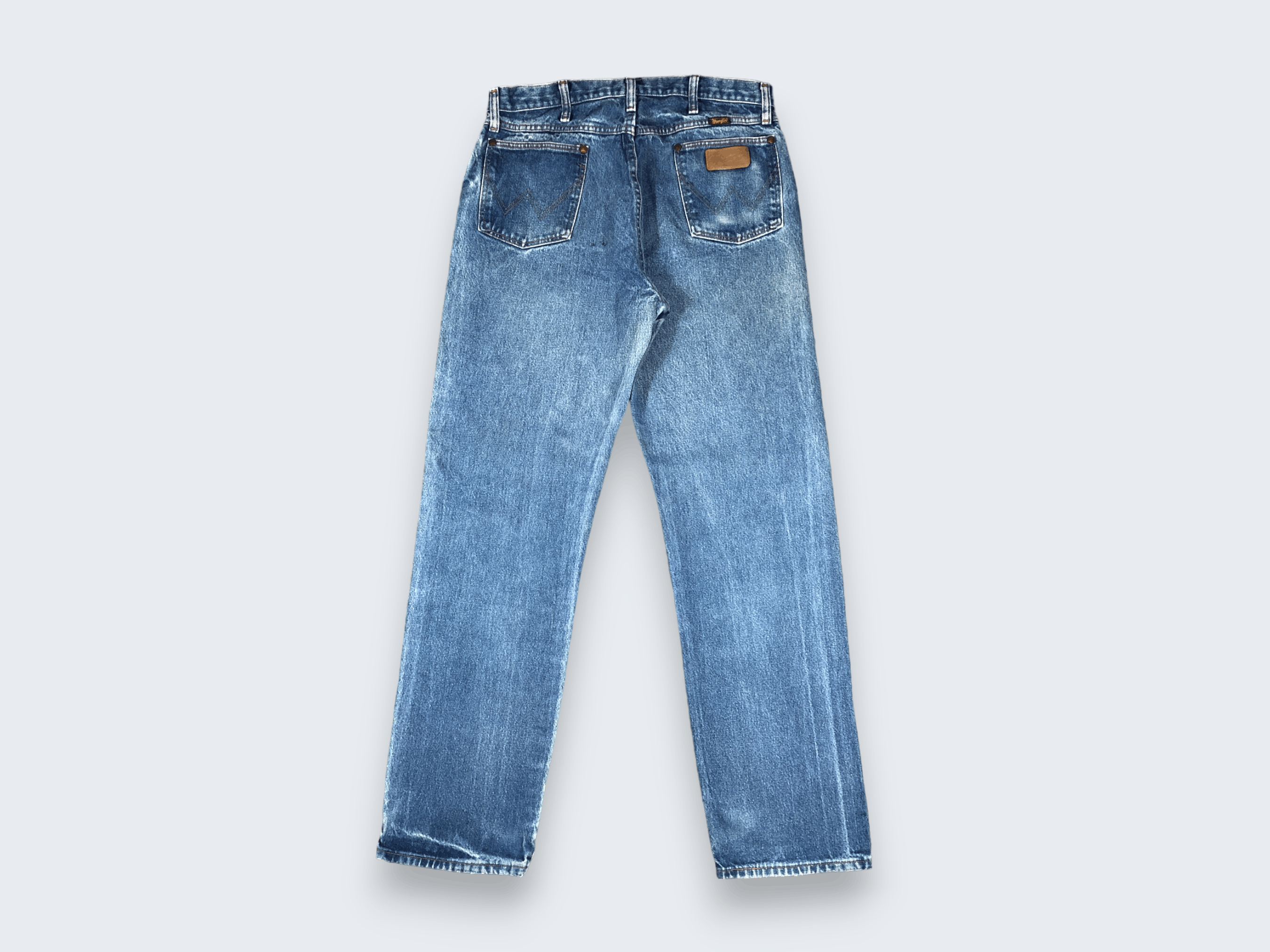 Vintage × Wrangler Vintage Wrangler Light Blue Wash Jeans L711 Size US 33 - 4 Thumbnail