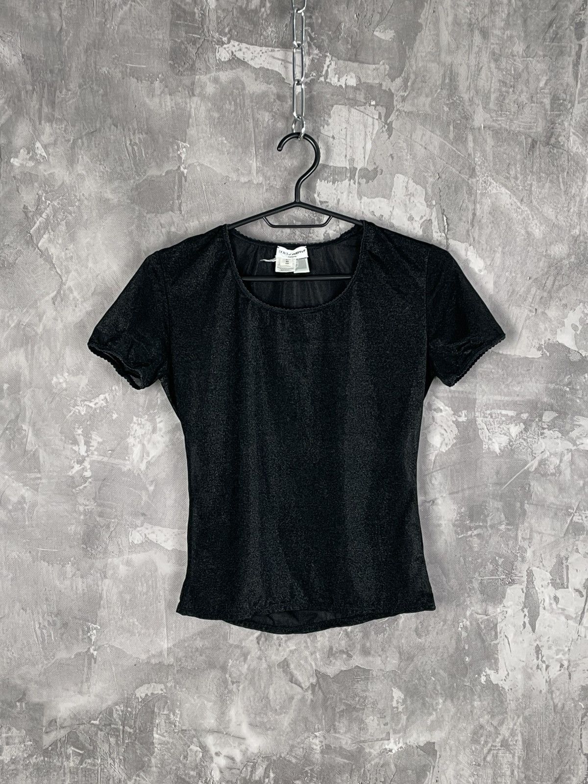Designer × Dolce & Gabbana Dolce & Gabbana Y2K Intimo Luxury Fabulous Mesh T shirt Size L / US 10 / IT 46 - 1 Thumbnail