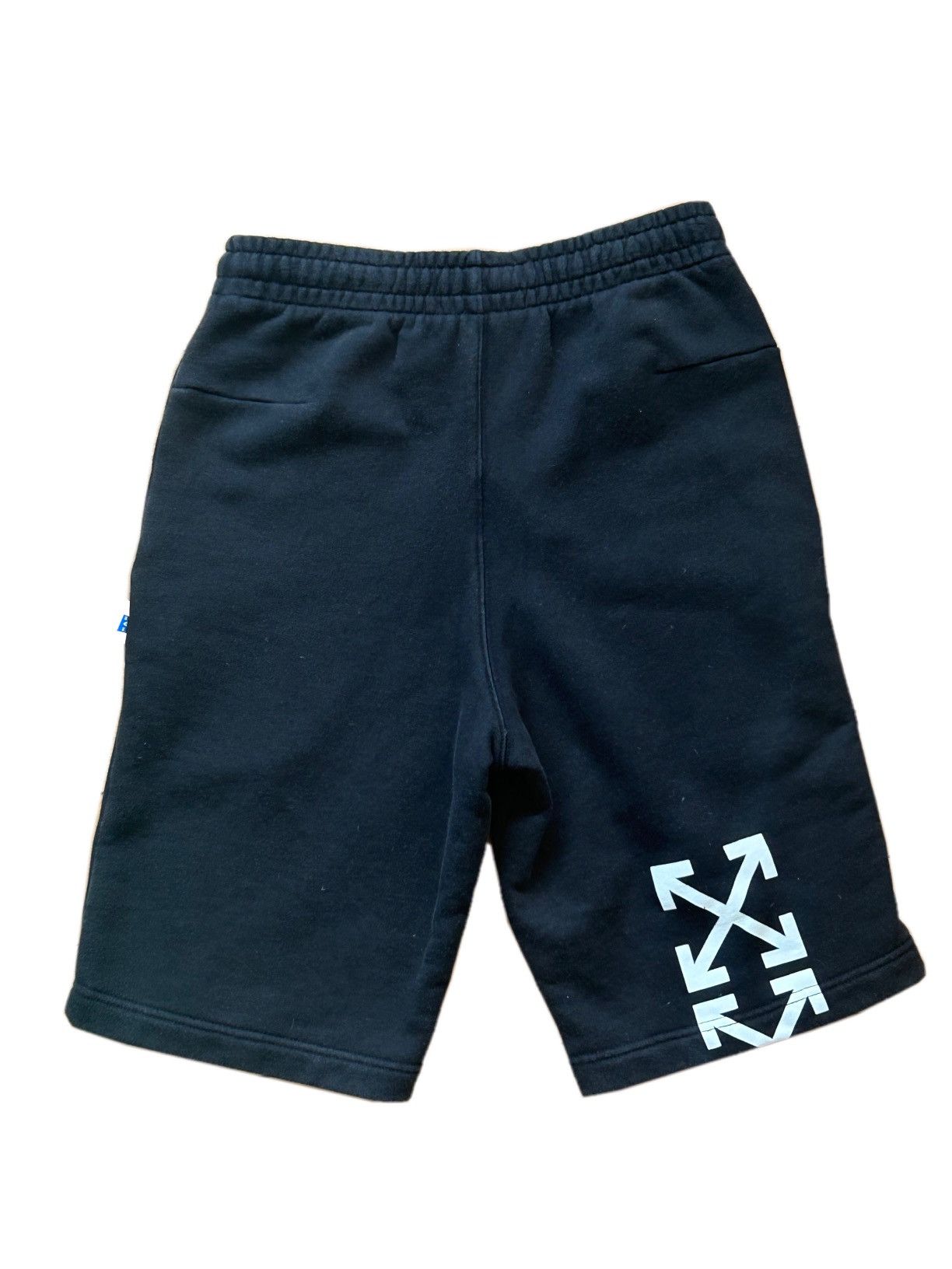 Off-White Off-White black waterfall graphic sweat shorts Size US 29 - 2 Thumbnail