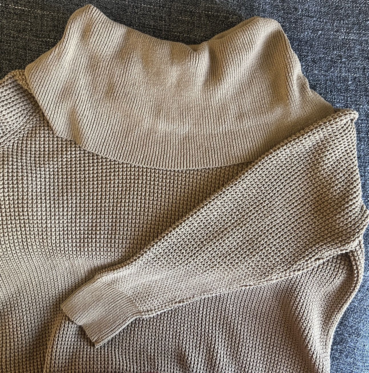 Michael Kors Cowl Neck Ribbed Pullover Knit Long Sleeve Size M / US 6-8 / IT 42-44 - 1 Thumbnail