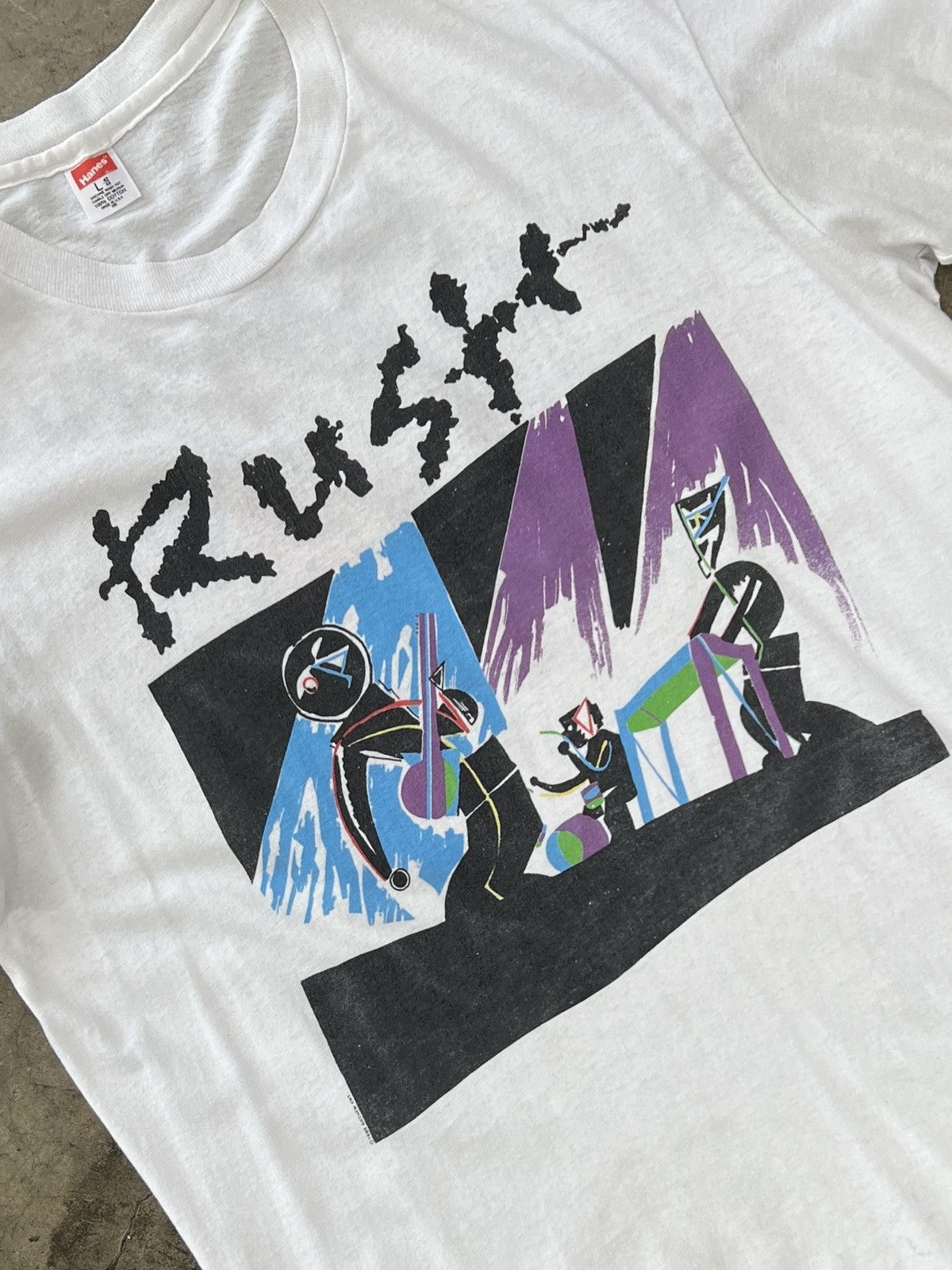 Band Tees Vintage 1989 Rush A Sow of Hands Tour Single Stitch Large Size US L / EU 52-54 / 3 - 1 Thumbnail