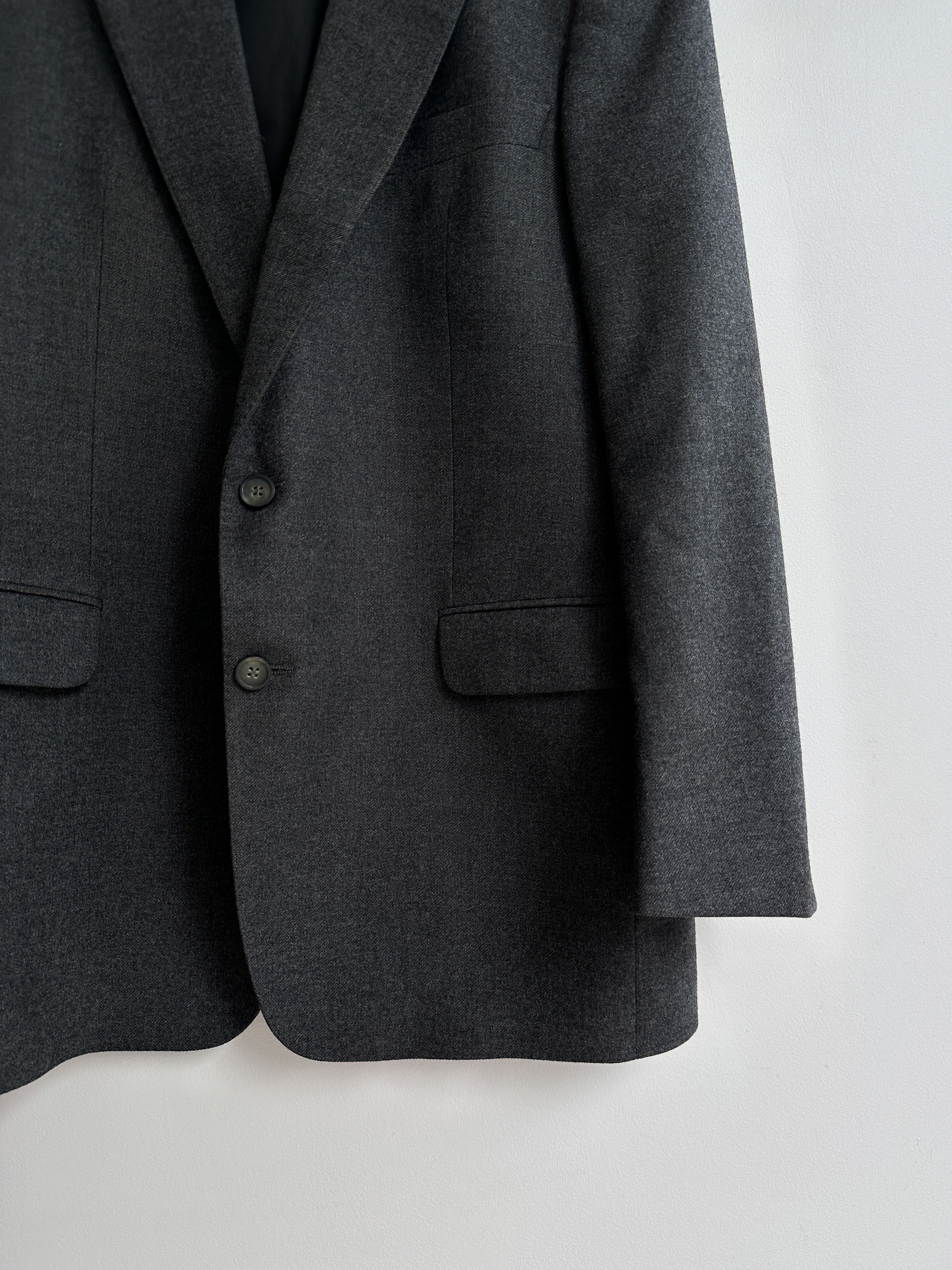 Burberry Vintage Burberry Gray Wool Blazer Jacket Size 50R - 6 Thumbnail