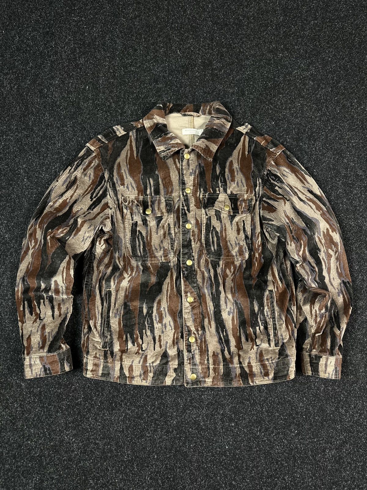 Allsaints AllSaints Castleford Corduroy Shirt Overshirt Brown Pattern Size US S / EU 44-46 / 1 - 2 Thumbnail