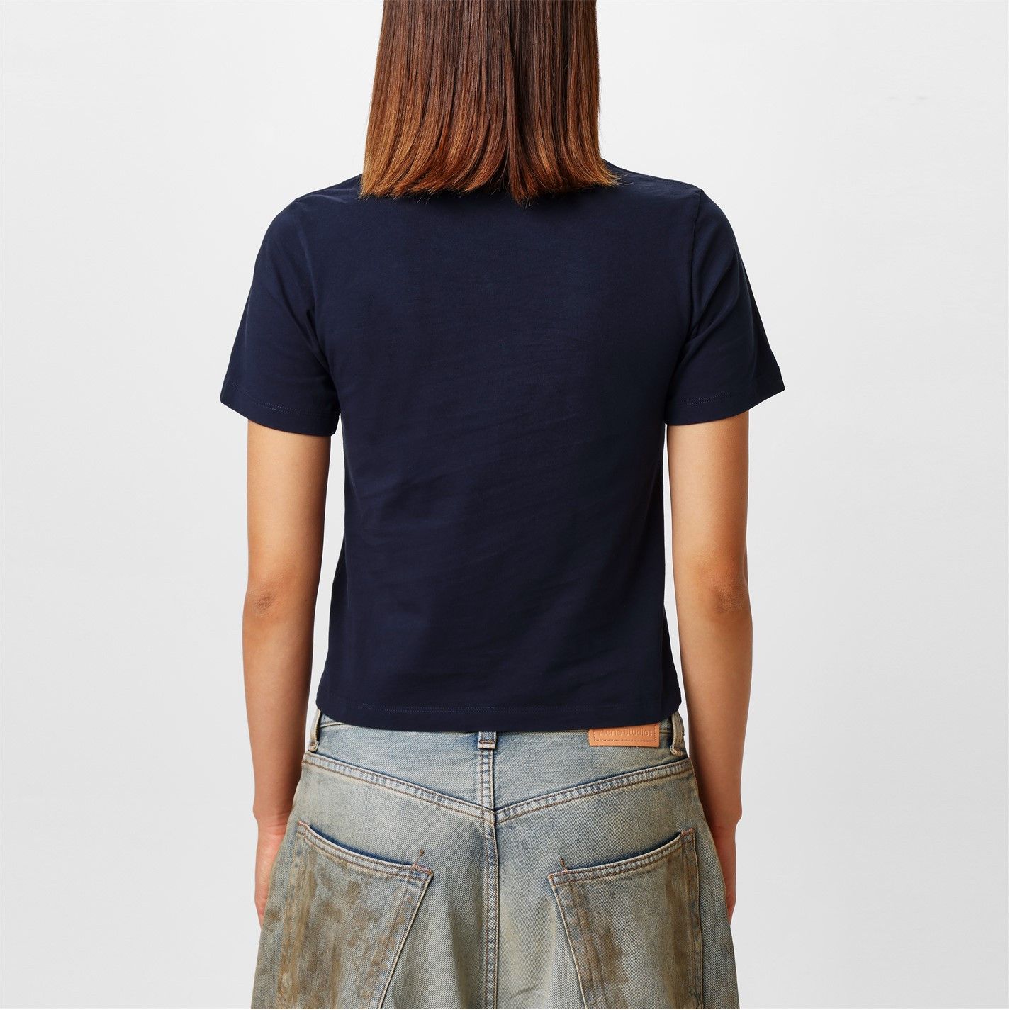 Palm Angels o1g2r1mq0325 Embroidered Logo T-Shirt in Navy Size S / US 4 / IT 40 - 5 Thumbnail